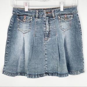 Girls Arizona Jean Company blue denim skirt Size 16 Regular